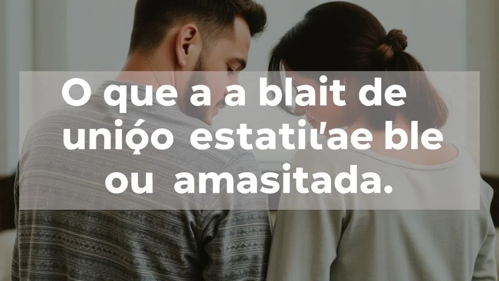 O que a bíblia diz sobre união estável ou amasiada