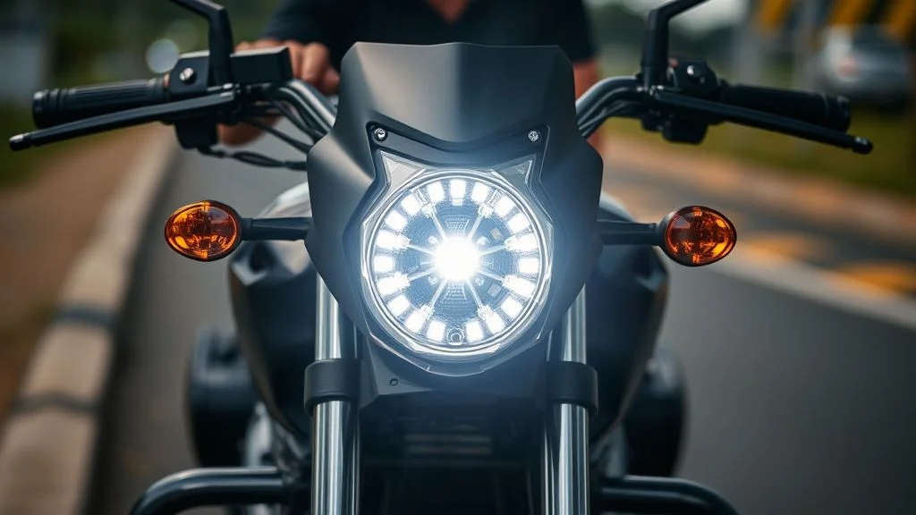 Valor para legalizar farol de led na moto