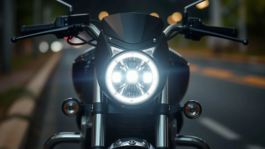 Valor para trocar farol de moto por LED legalizado